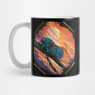 Multicolor cicada Mug